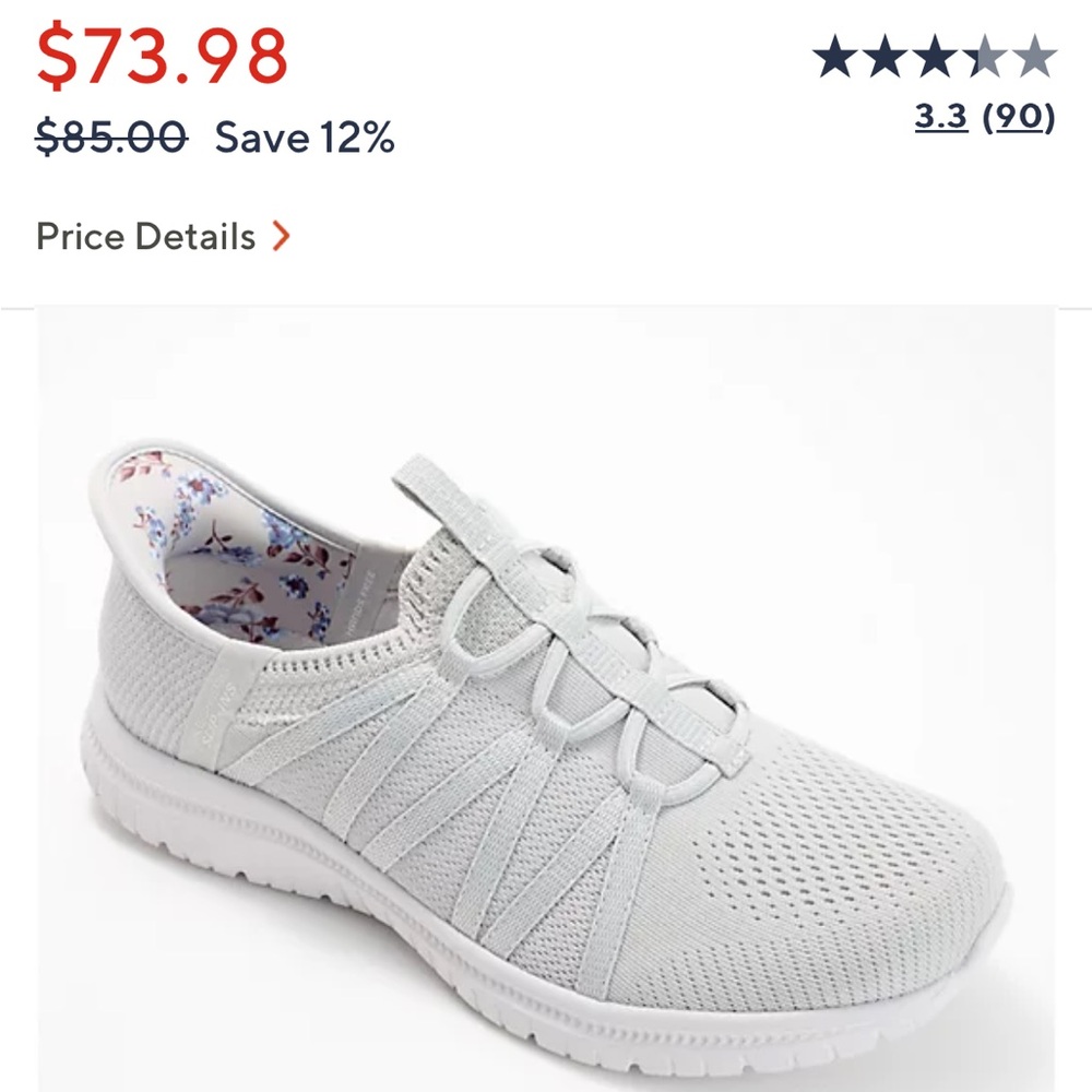 Sketchers woman’s tennis shoes size 12 in the color gray